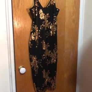 Black cocktail dress